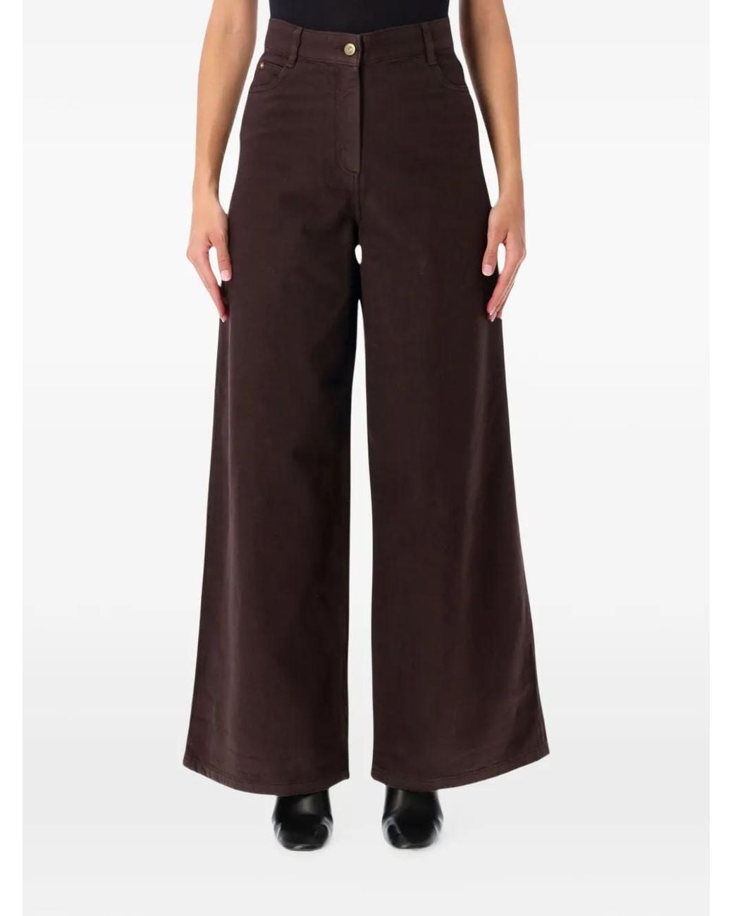 Sessun Black Wide-Leg Jeans