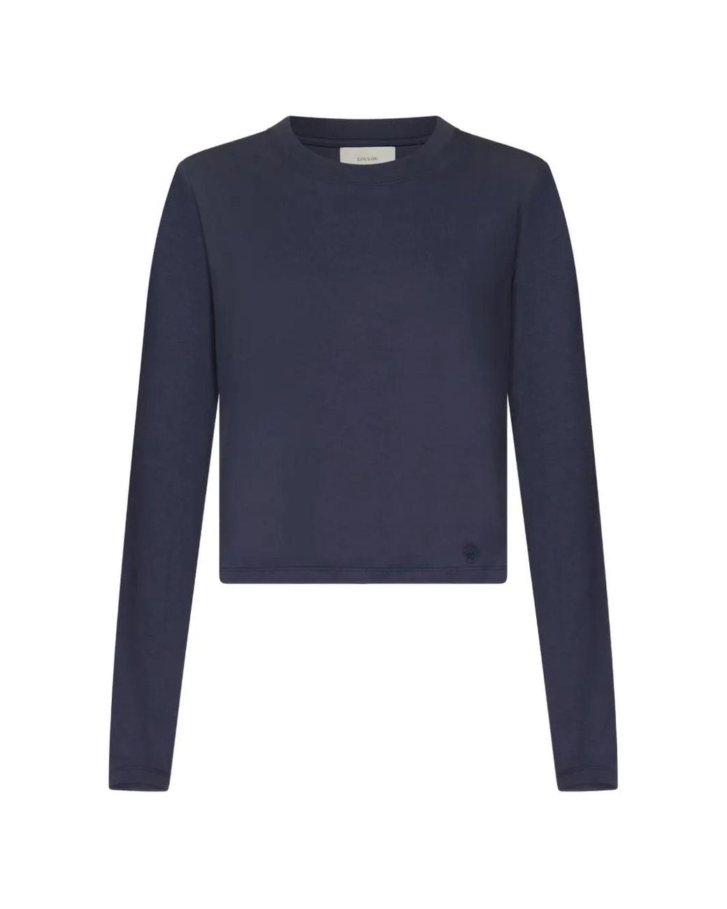 Loulou de Saison Blue Madal Lds Embroidered Long-Sleeve T-Shirt