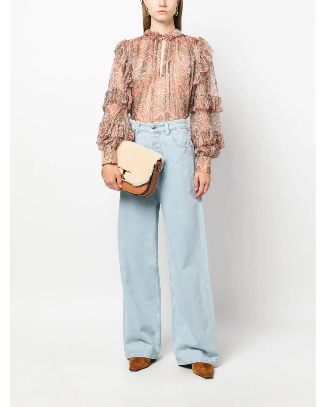 Etro Pink Silk Top