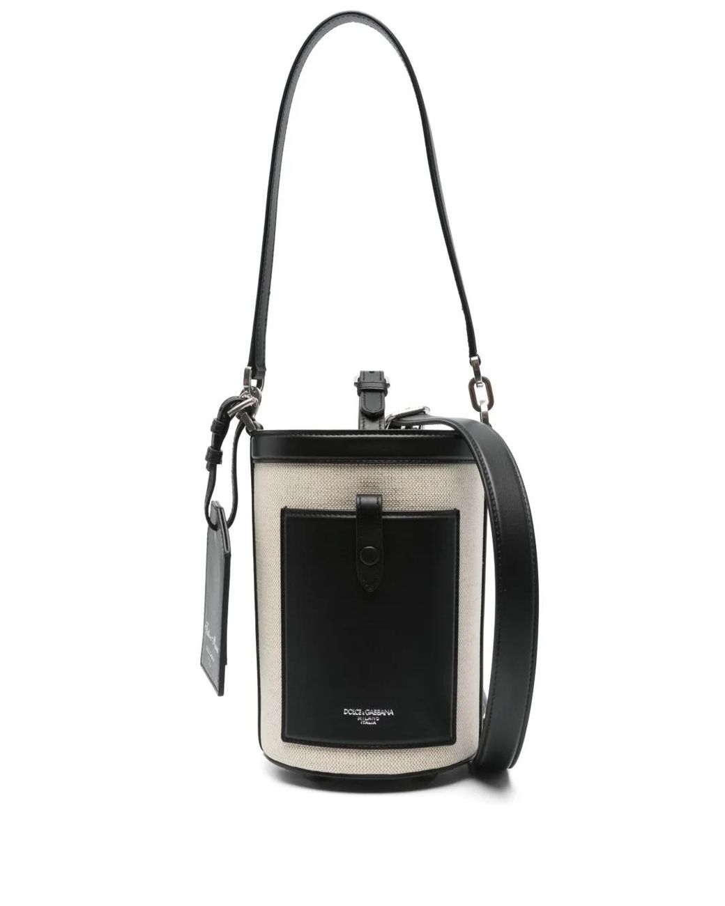 Dolce & Gabbana Black Canvas Messenger Bag for men