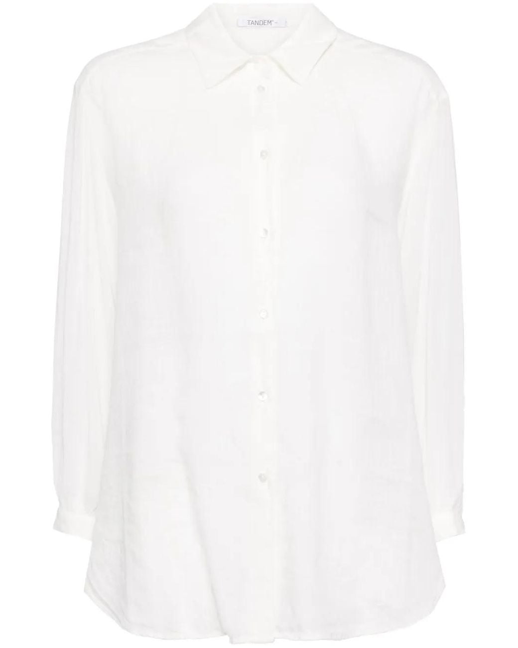 Transit White Linen Shirt
