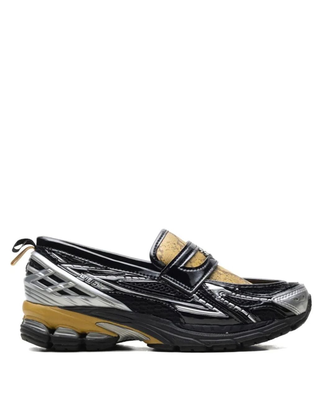 New Balance Black X Ganni 1906L Snake-Print Sneakers