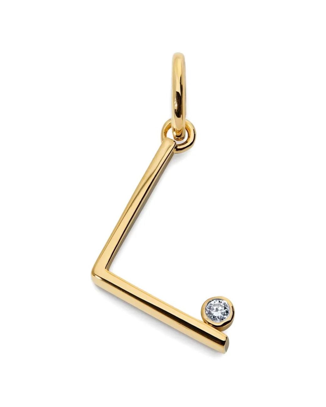 Monica Vinader Metallic Solitaire Diamond Pendant