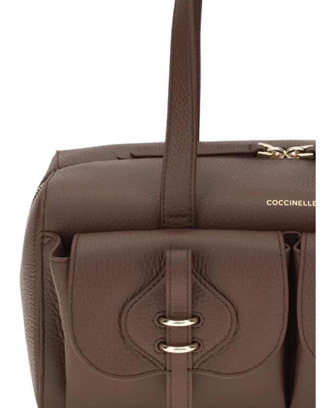 Coccinelle Brown Mavery Pocket Shoulder Bag