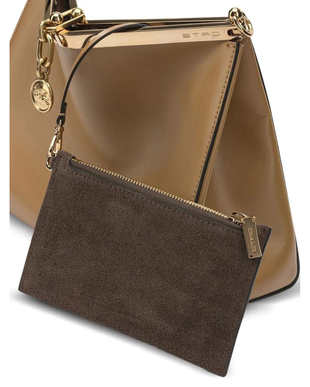 Etro Brown Medium Vela Shoulder Bag