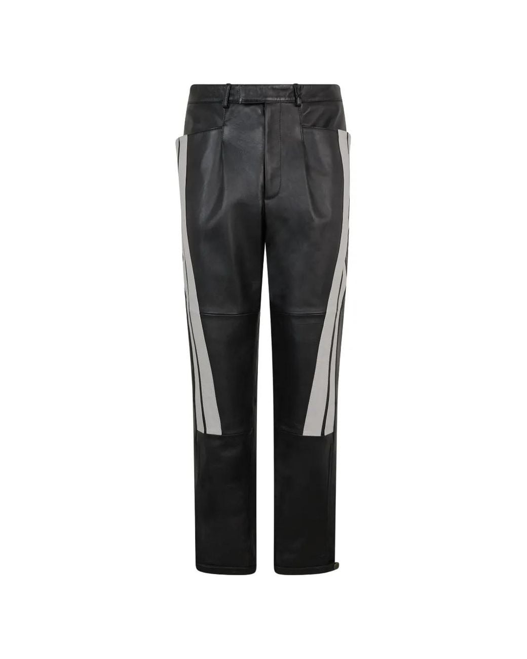 Moschino Black Contrast-Panel Trousers for men