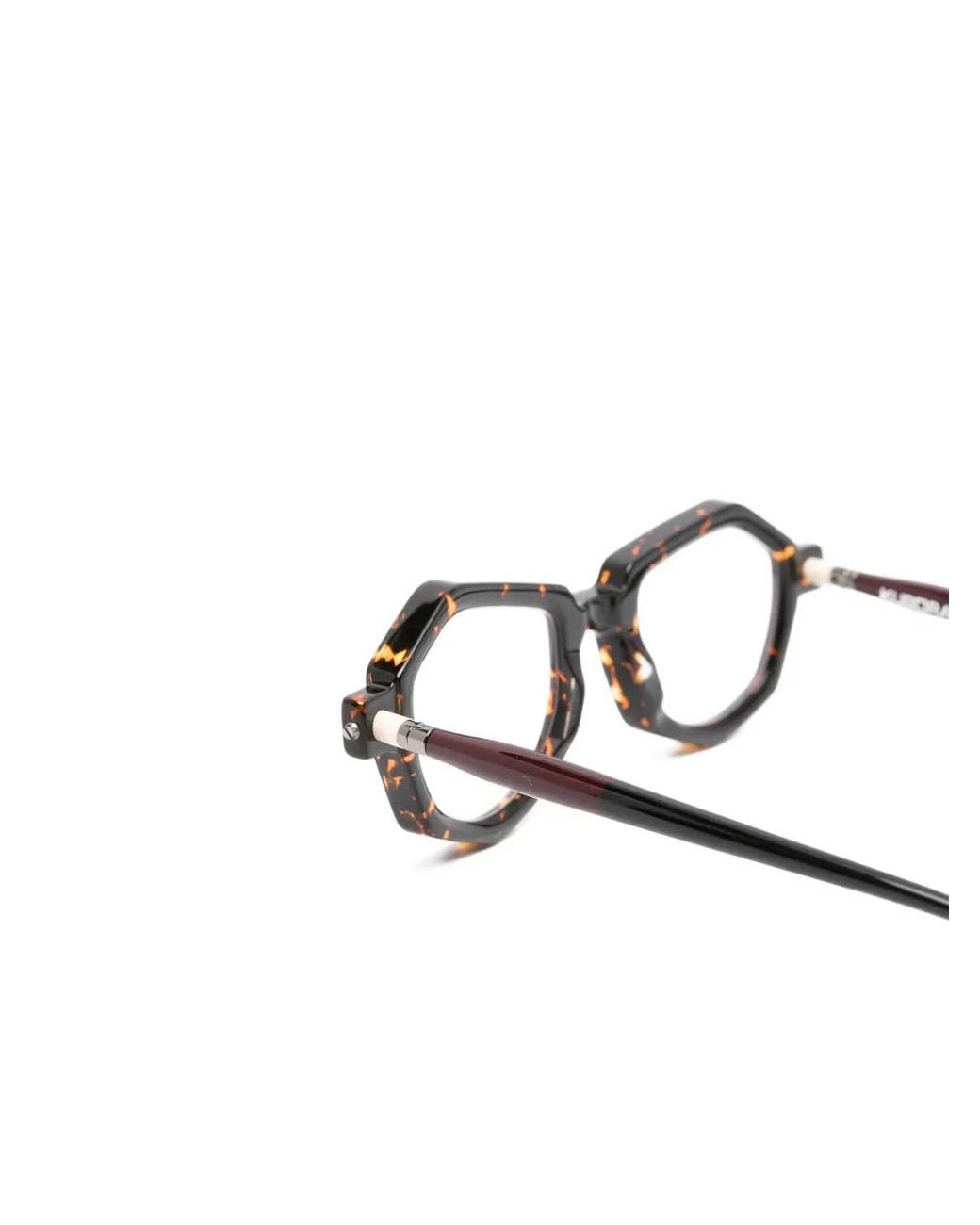 Kuboraum Brown Geometric-Frame Glasses
