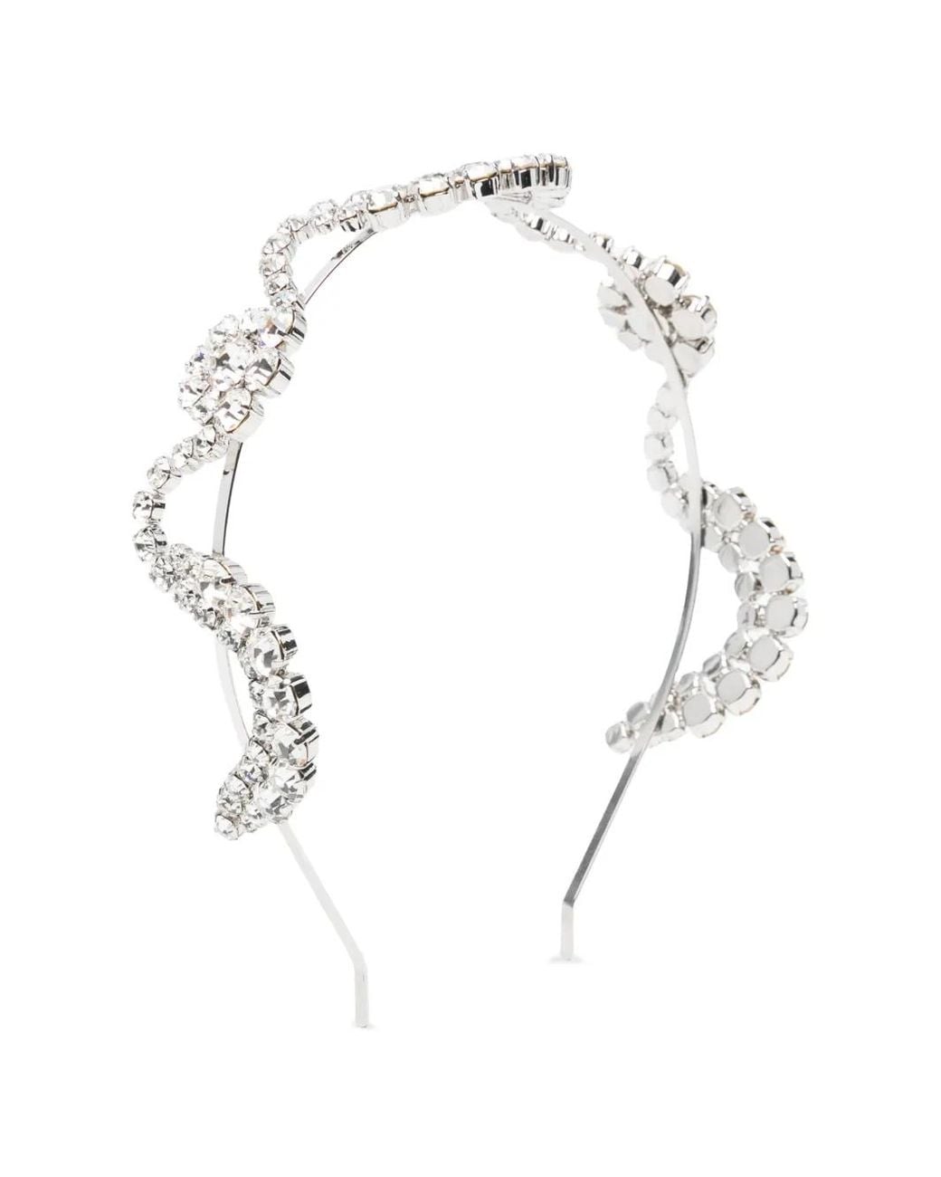 Simone Rocha Metallic Sepal-Motif Crystal-Embellished Hairband