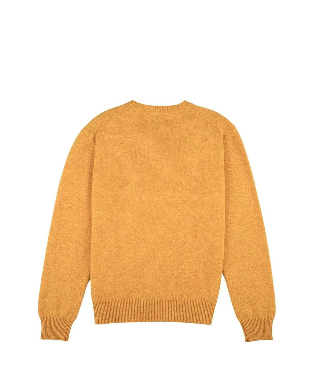 Baracuta Yellow Embroidered-Logo Sweater for men