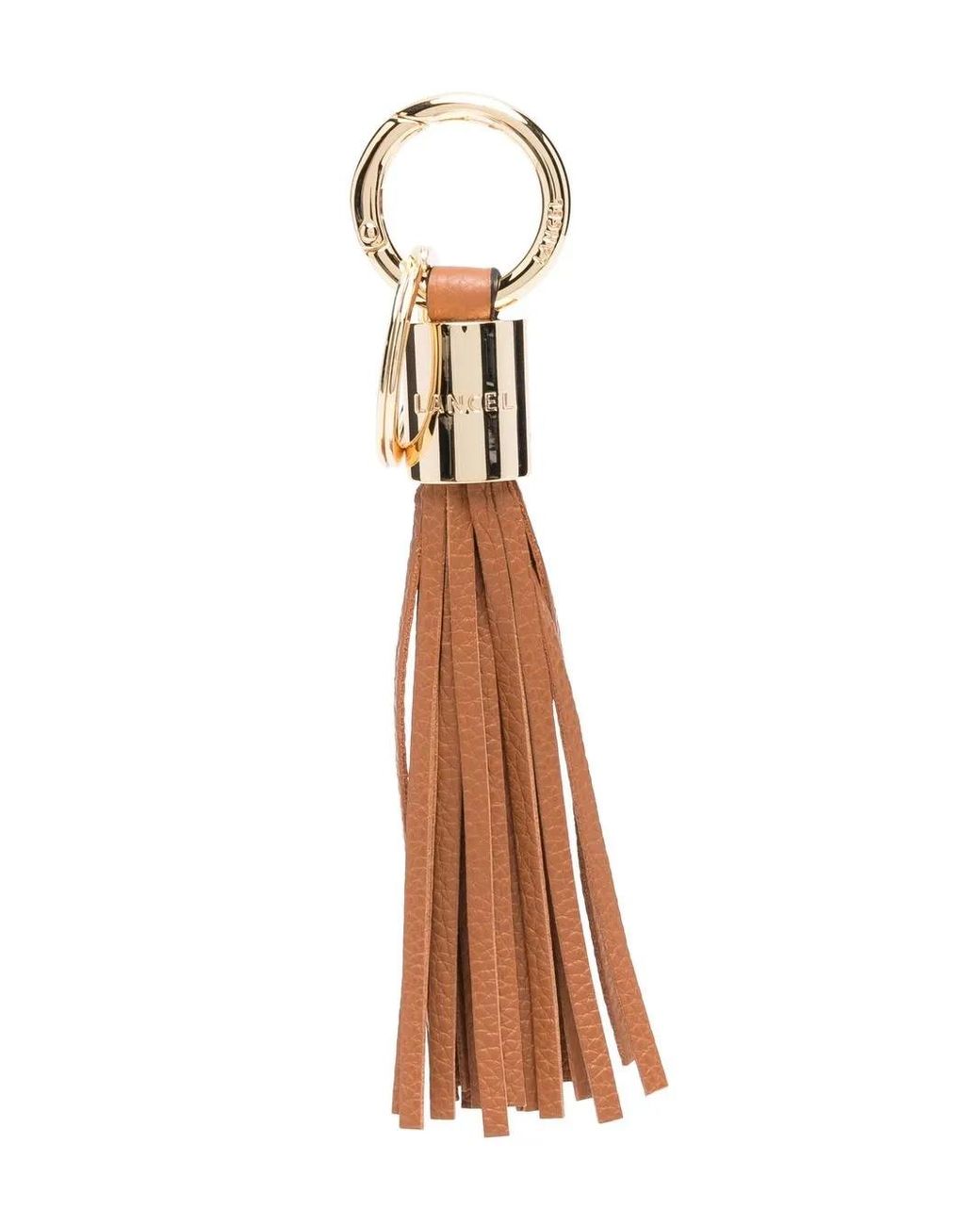 Lancel Brown Premier Flirt Tassel Keyring