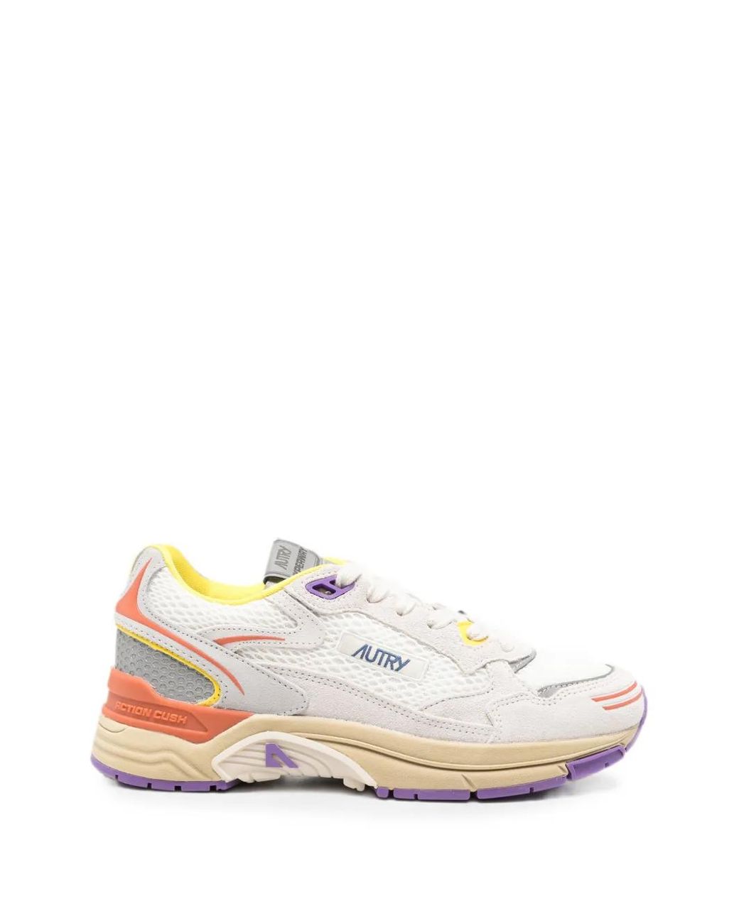 Autry White Hyperway Panelled Sneakers