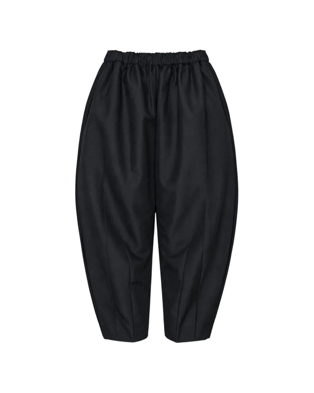 Comme des Garçons Black Pleated Tapered Trousers