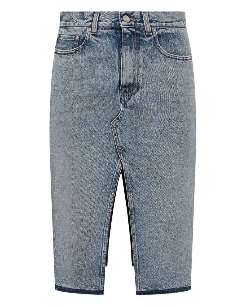 Stella McCartney Blue Vintage Midi Skirt