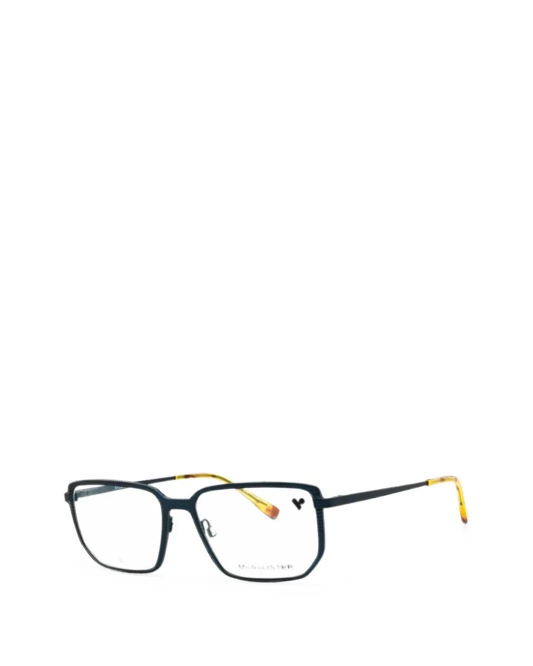 MCALLISTER Black Rectangular-Frame Glasses for men