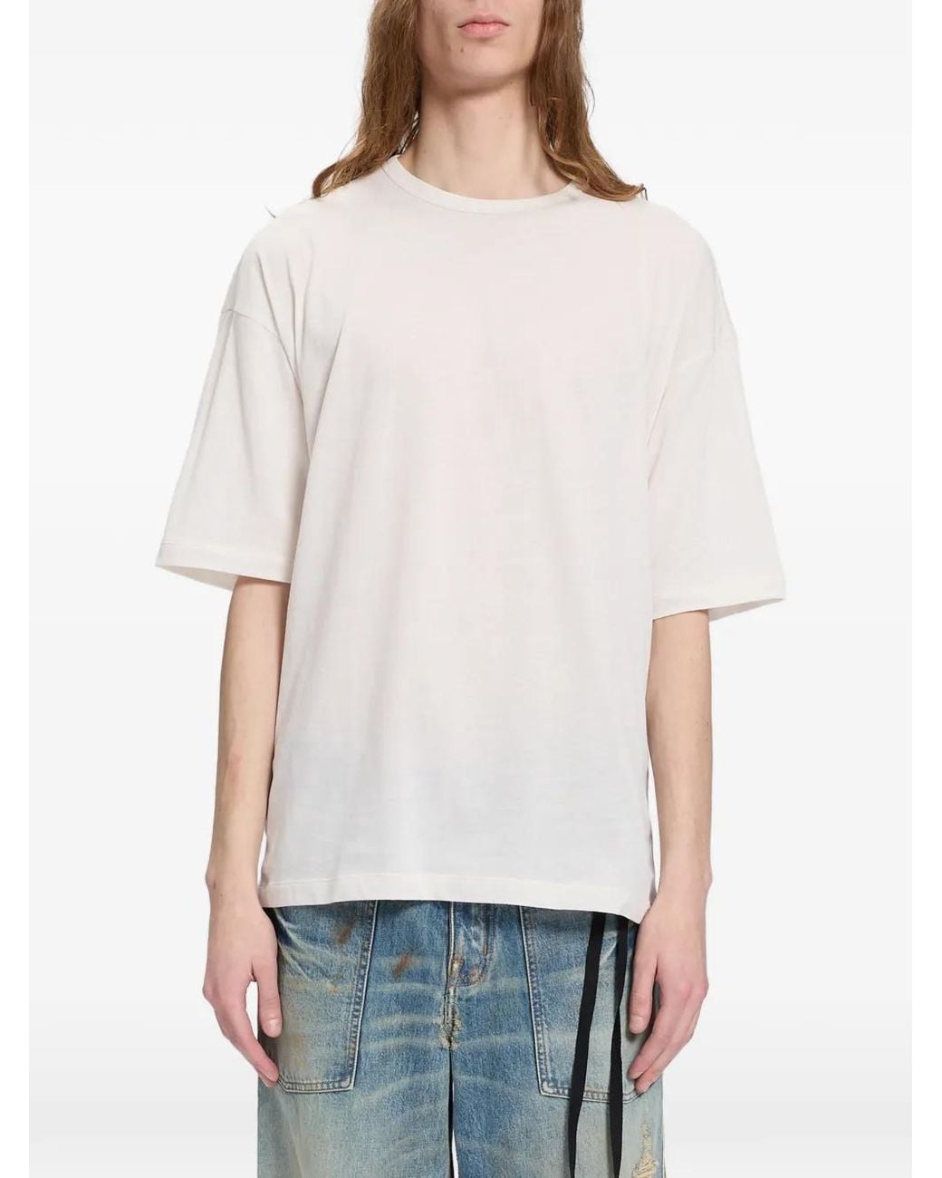 Ann Demeulemeester White Dieter High T-Shirt for men