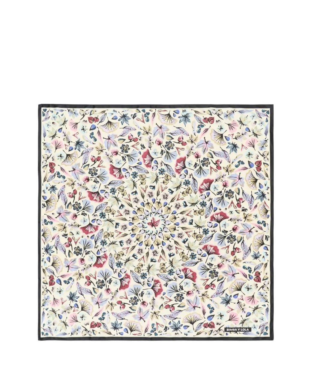 Bimba Y Lola White Écharpe Kaléidoscope Ivoire