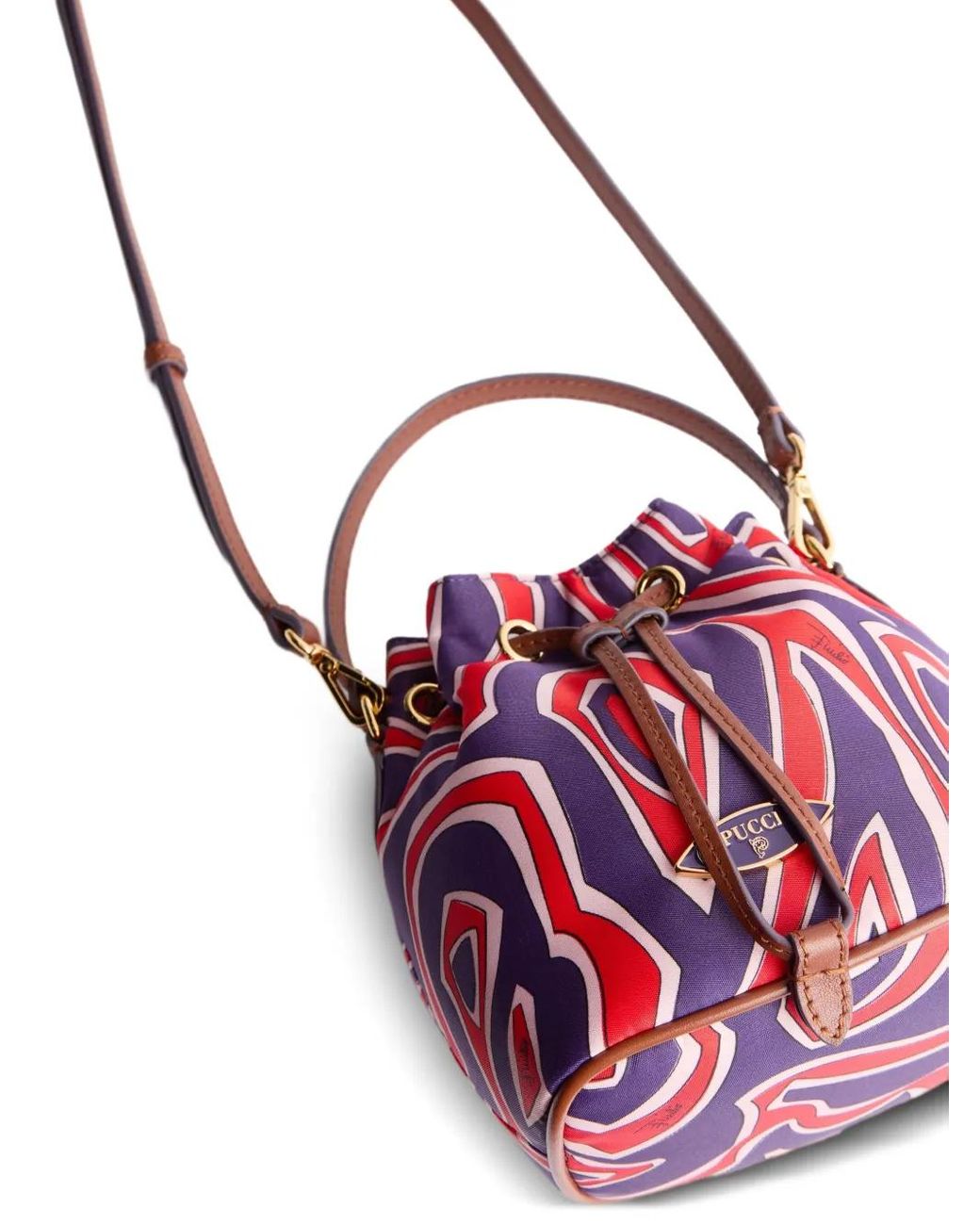 Emilio Pucci Red Yummy Bucket Bag