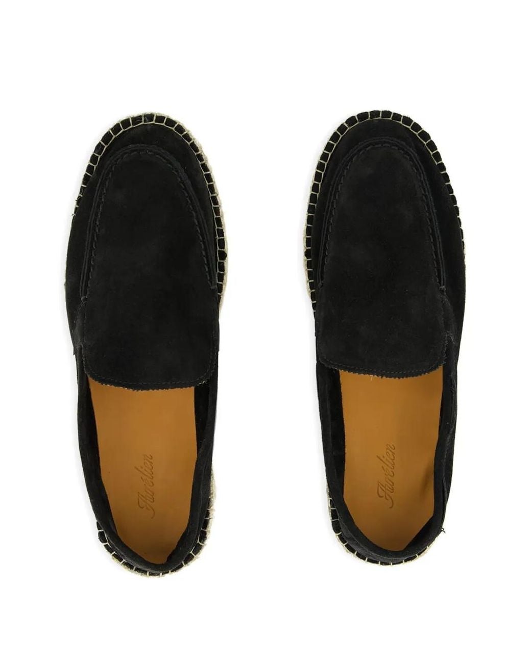 Aurélien Beachside Loafers Espadrilles Aus Wildleder in Black für Herren