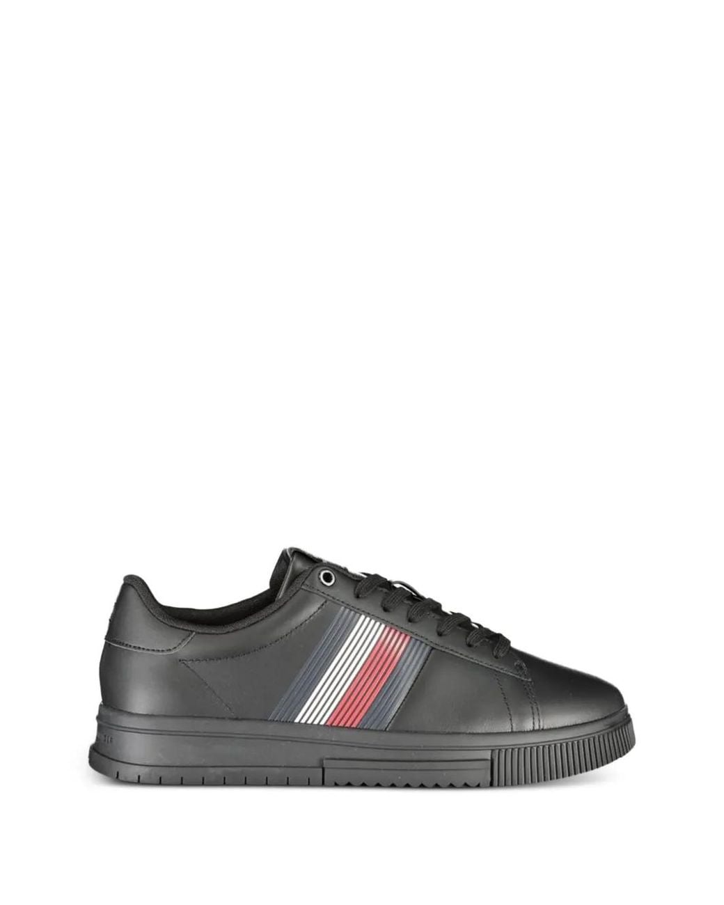Tommy Hilfiger Black Essential Sneakers for men