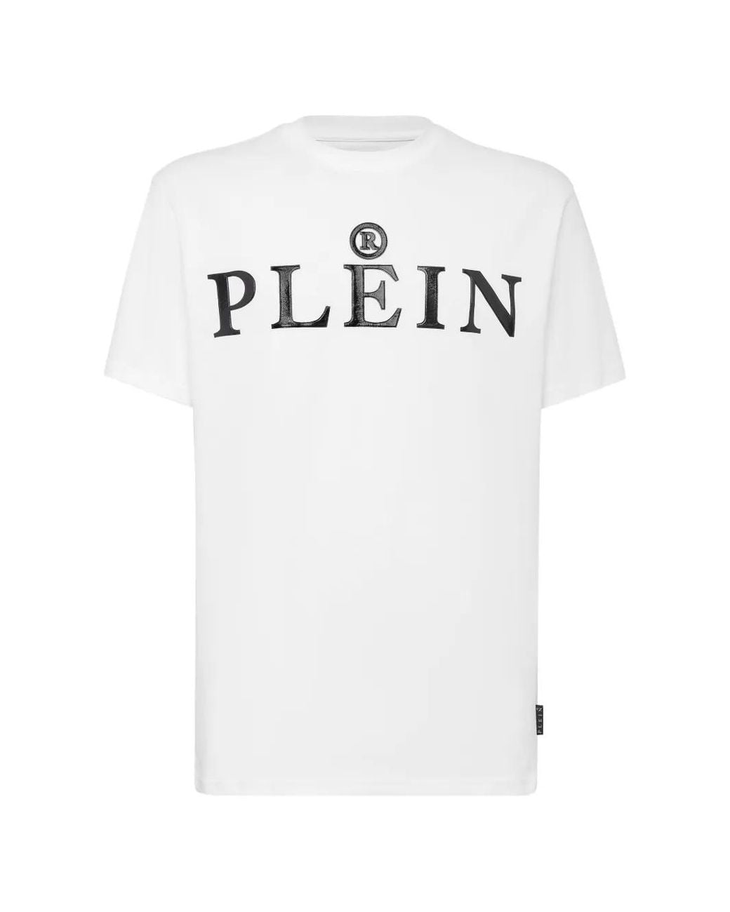 Philipp Plein White Logo-Print T-Shirt