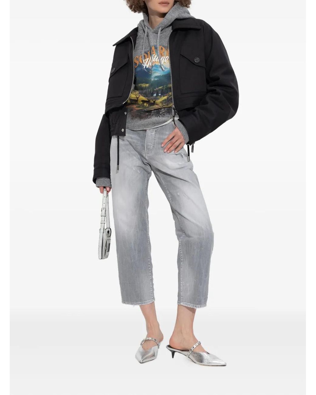DSquared² Gray Hoodies