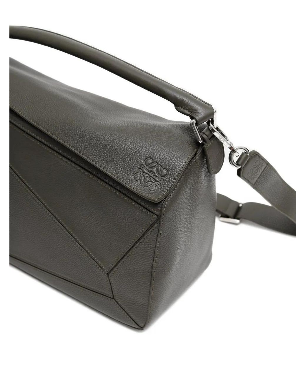 メンズ Loewe パズル レザーショルダーバッグ L Black