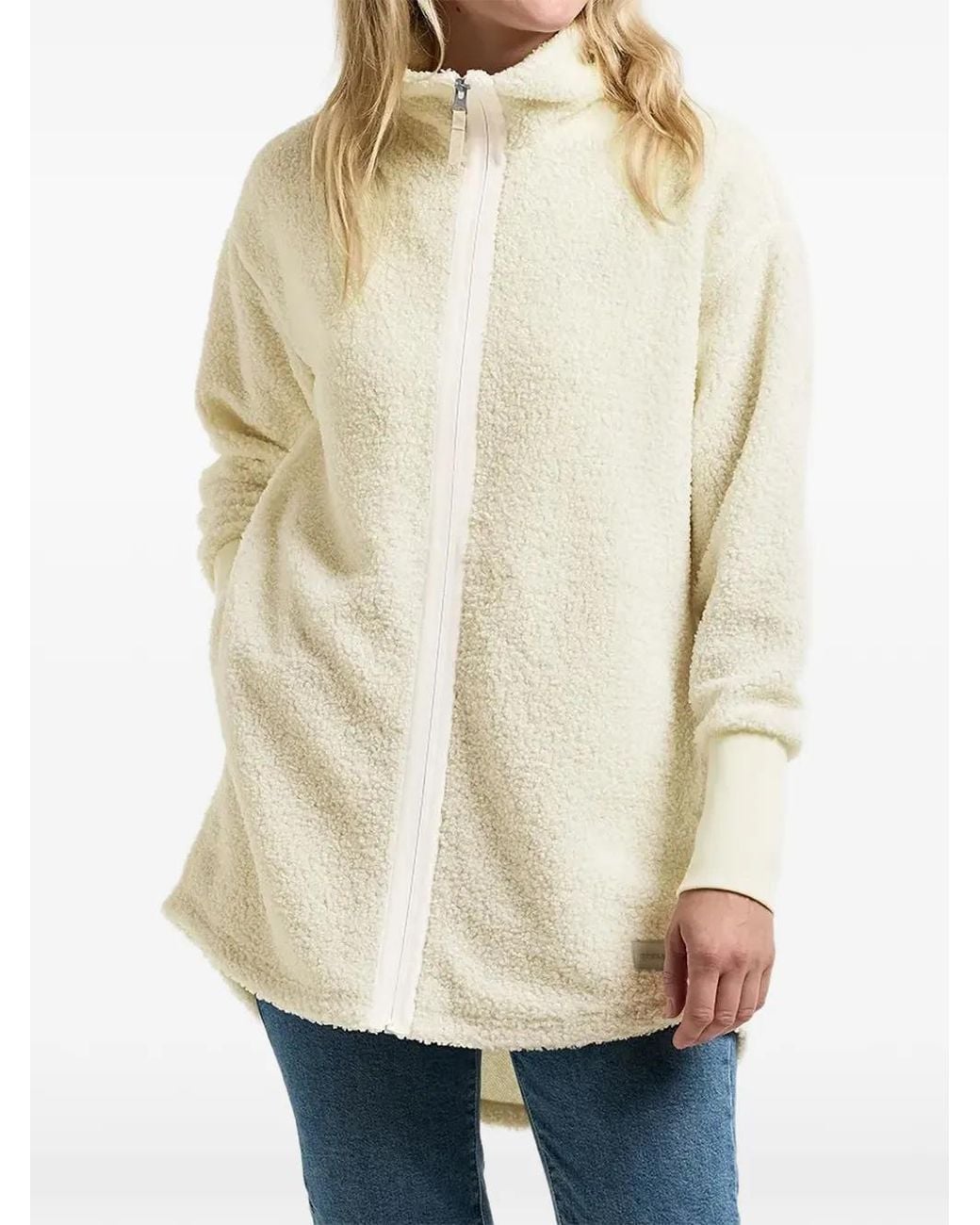 Didriksons Natural Tola Fleece-Texture High-Neck Jacket