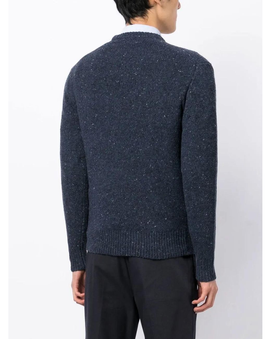 Alex Mill Blue Textured-Finish Merino-Blend Jumper for men