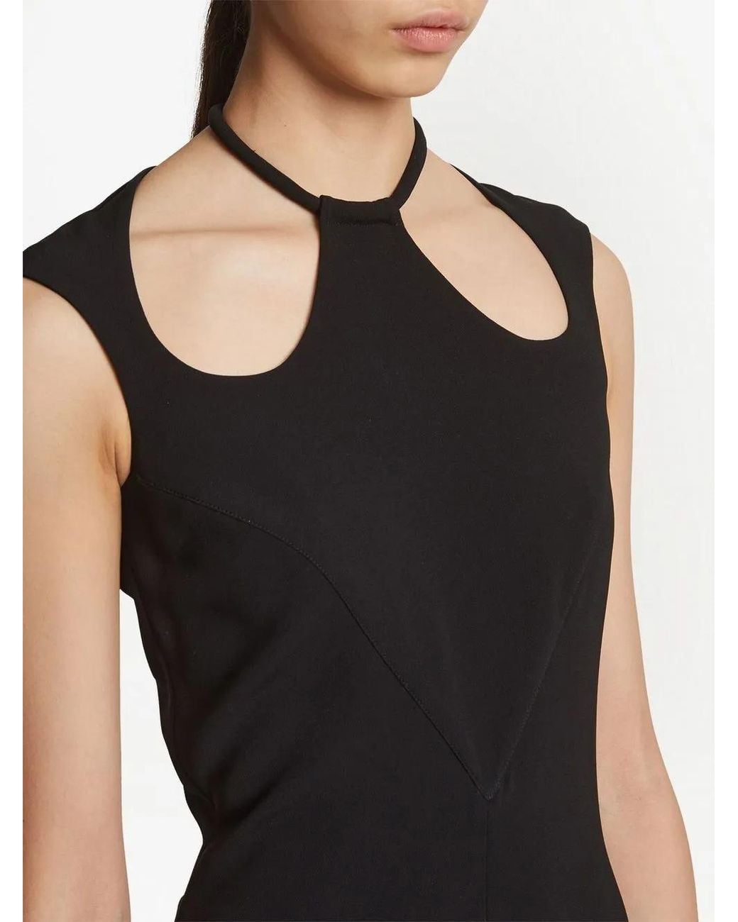 Proenza Schouler Purple Matte Crepe Dress