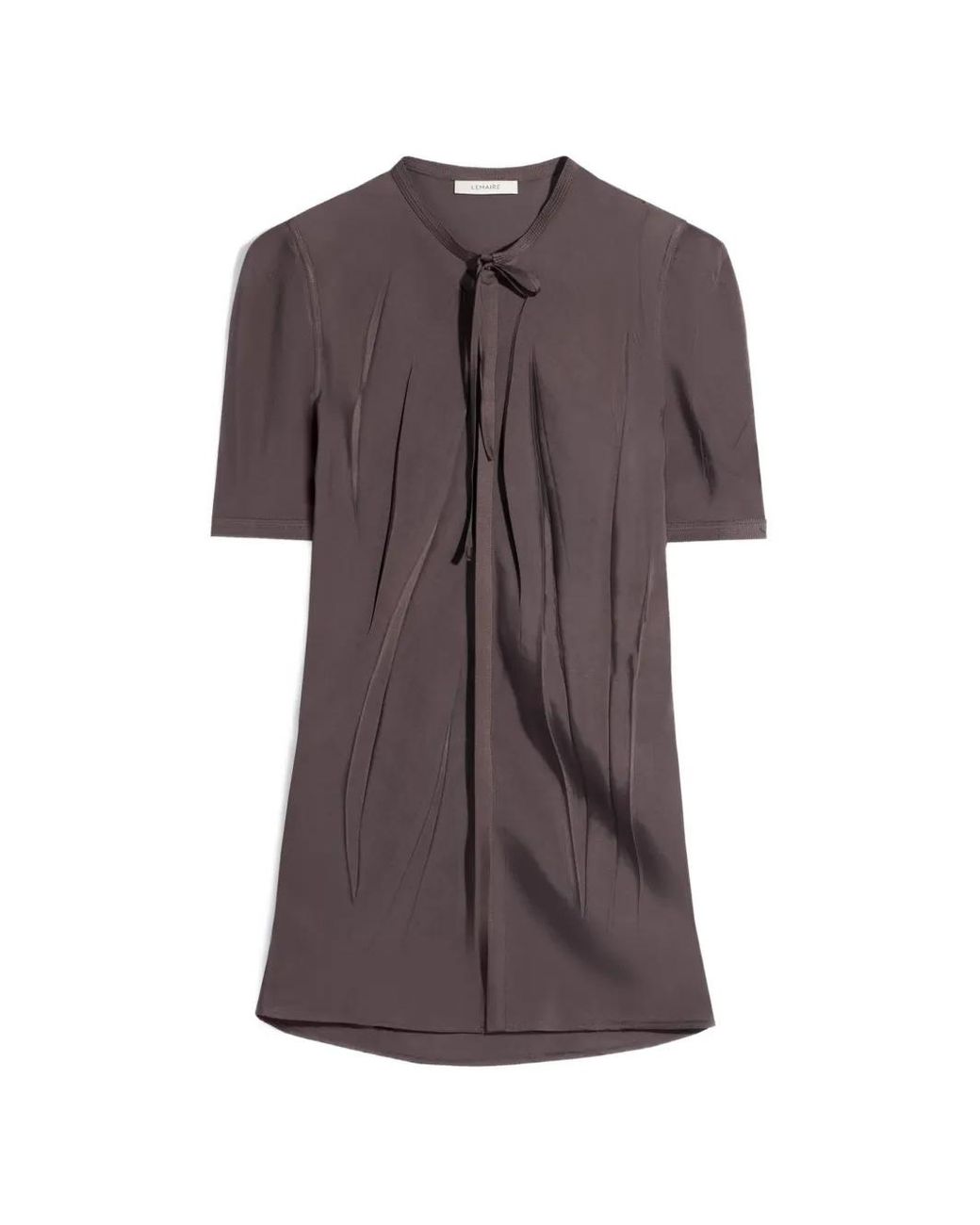 Lemaire Purple Creased Fitted Shirt