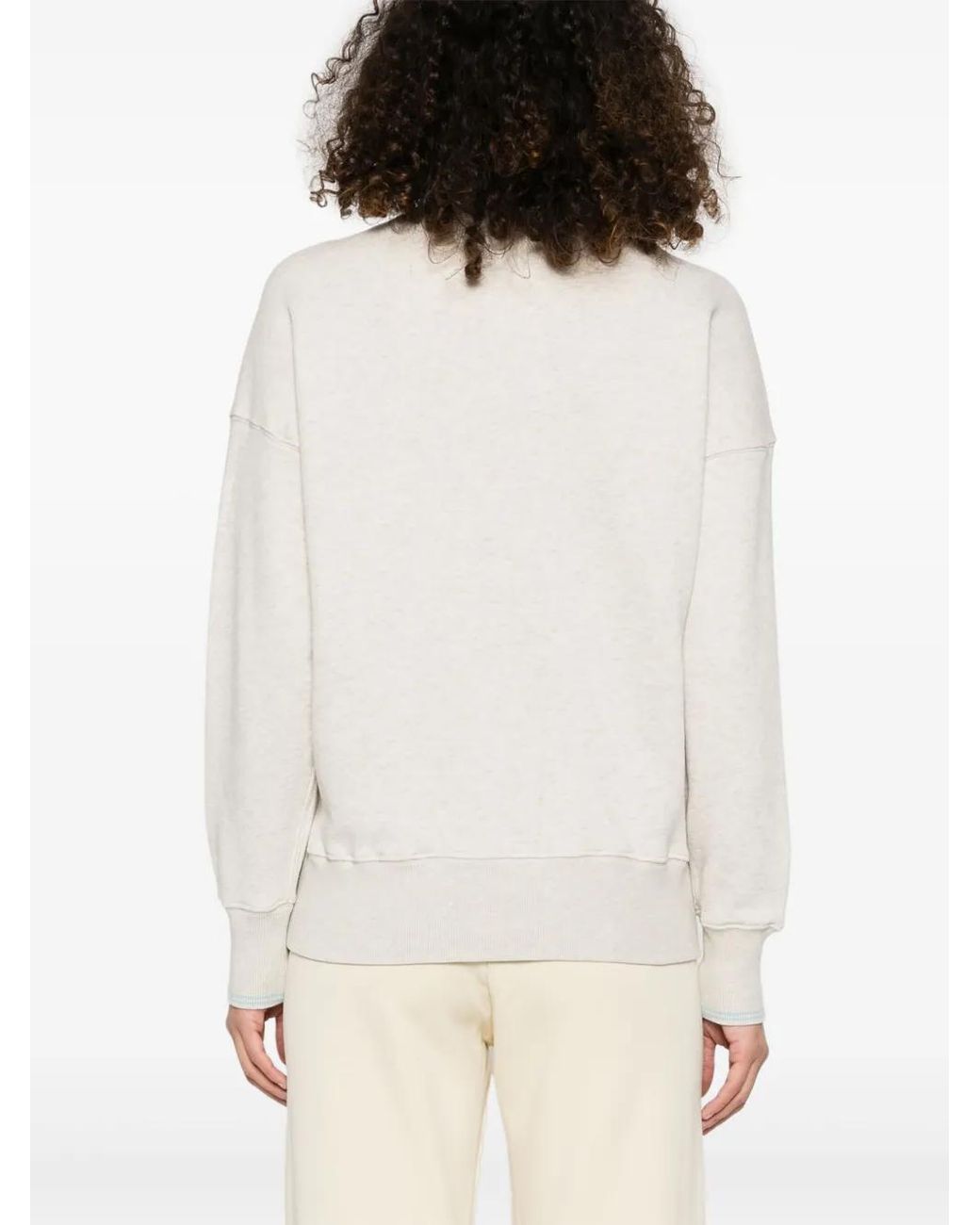 Autry White Logo-Stamp Sweatshirt
