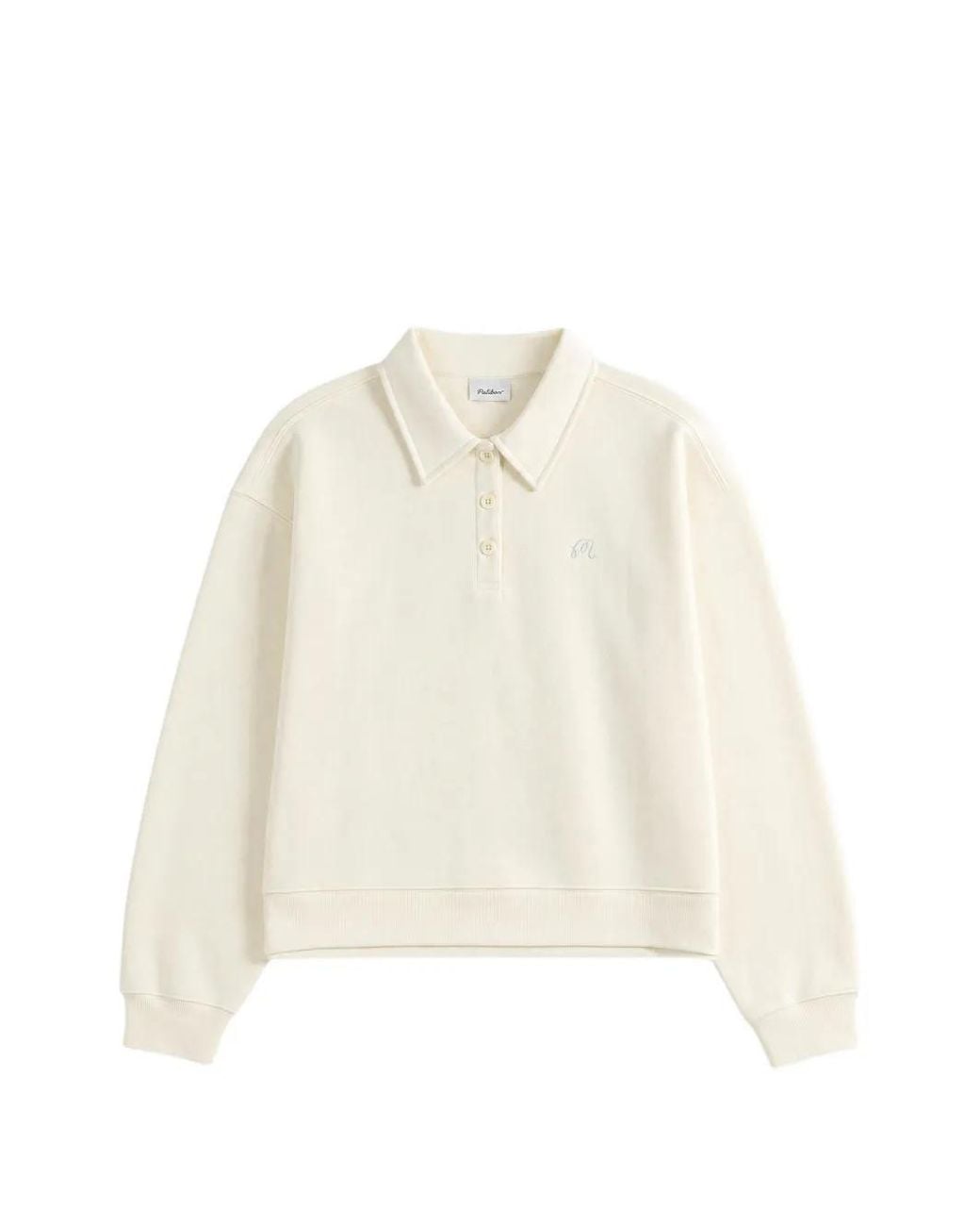 Malbon Golf White Teresa Logo-Embroidered Polo Top