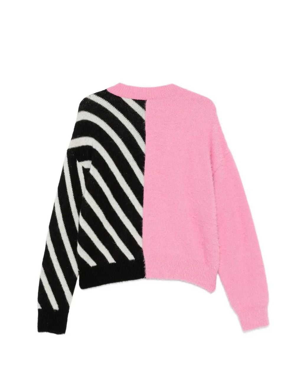 MSGM Pink Striped Buttoned Cardigan