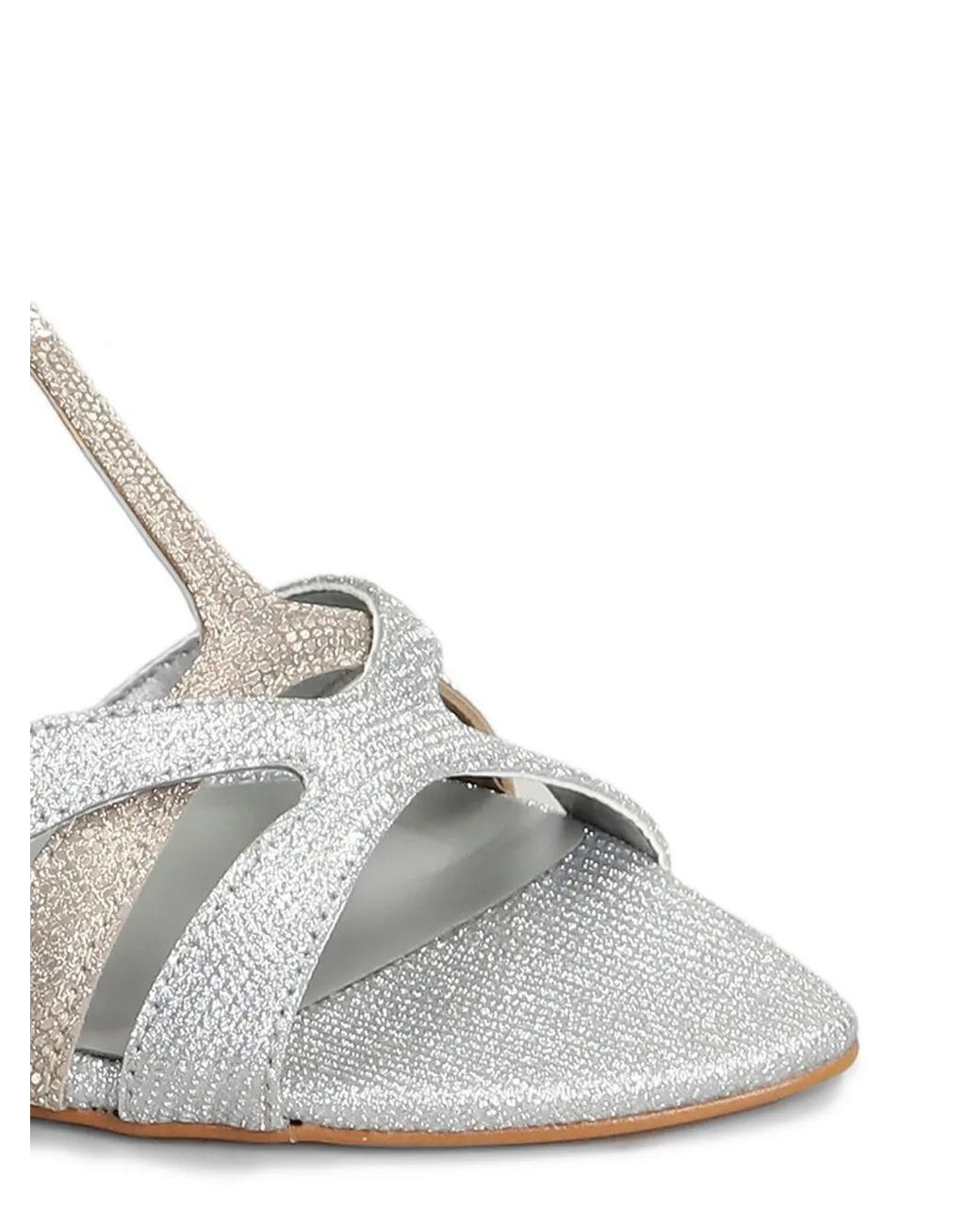 Carrano White Two-Tone Sandals