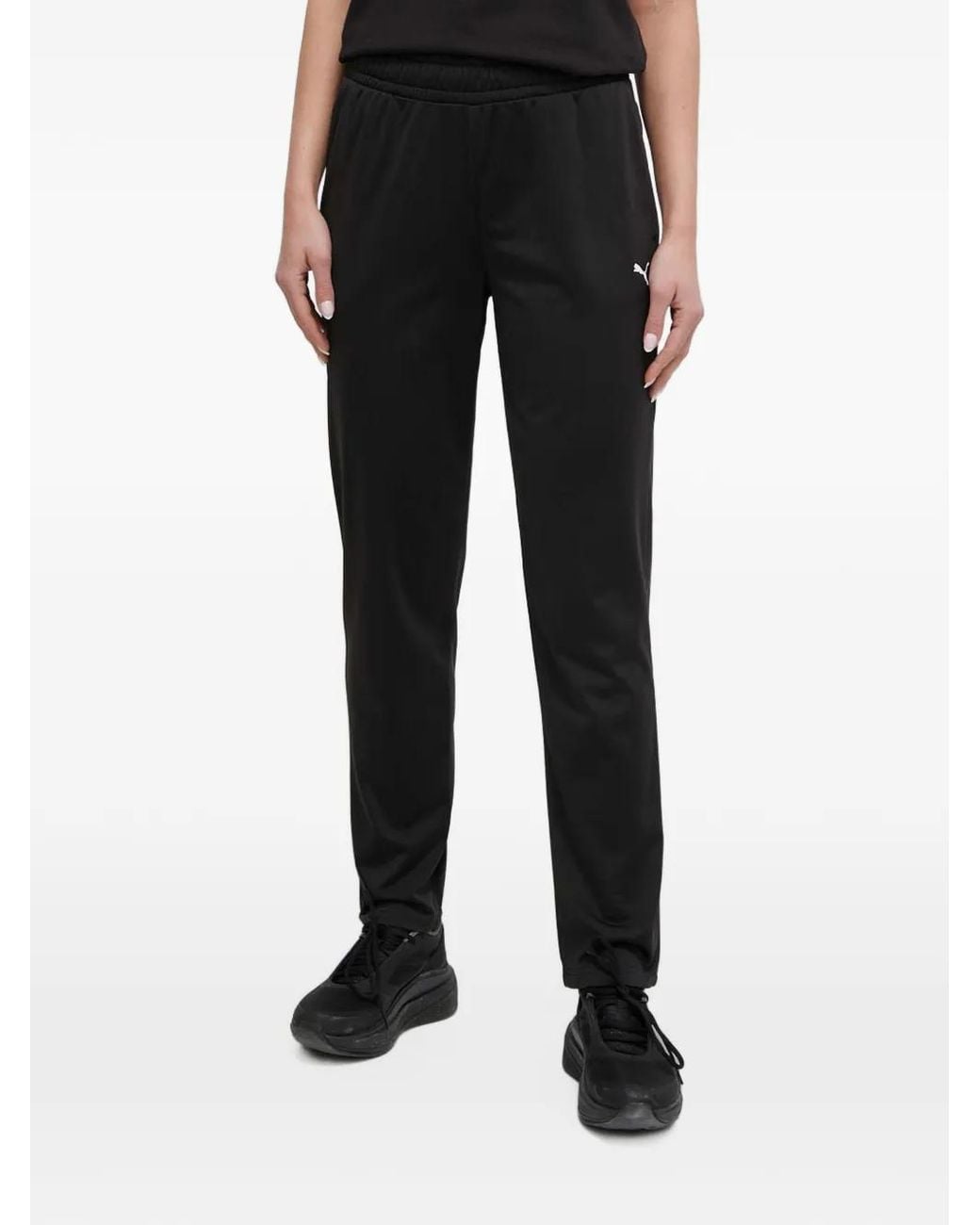 PUMA Black Logo-Detail Tracksuit