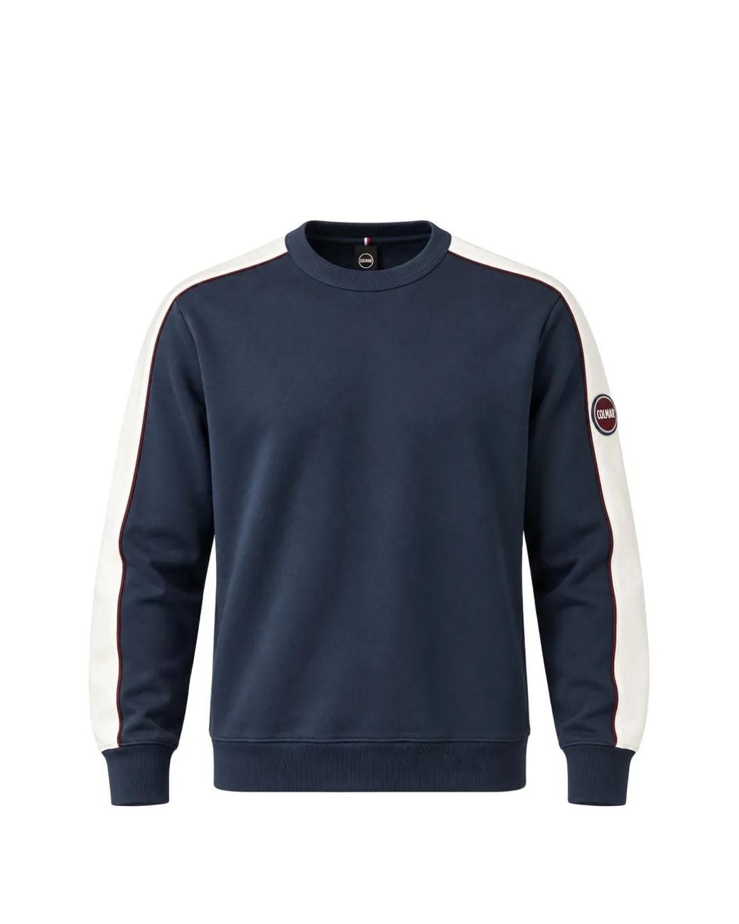 Colmar Blue Heritage Logo-Patch Side-Stripe Sweatshirt for men