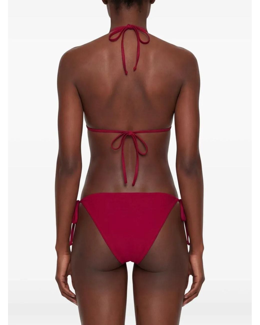 Paramidonna Red Livia Swarovsky Crystal-Embellished Bikini