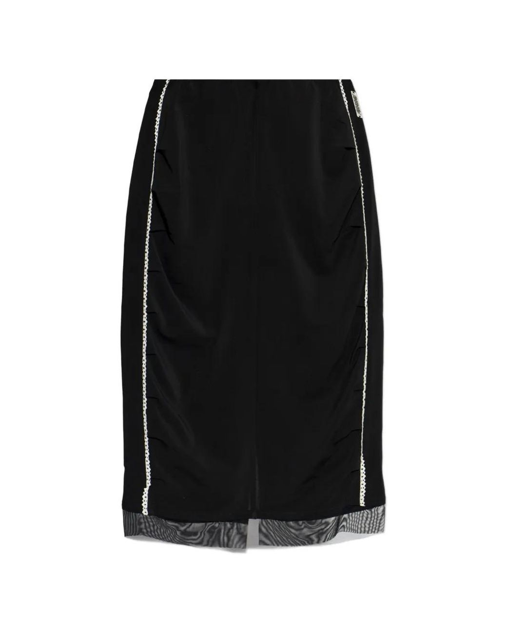 AVAVAV Black Sequin-Embellishment Midi Skirt