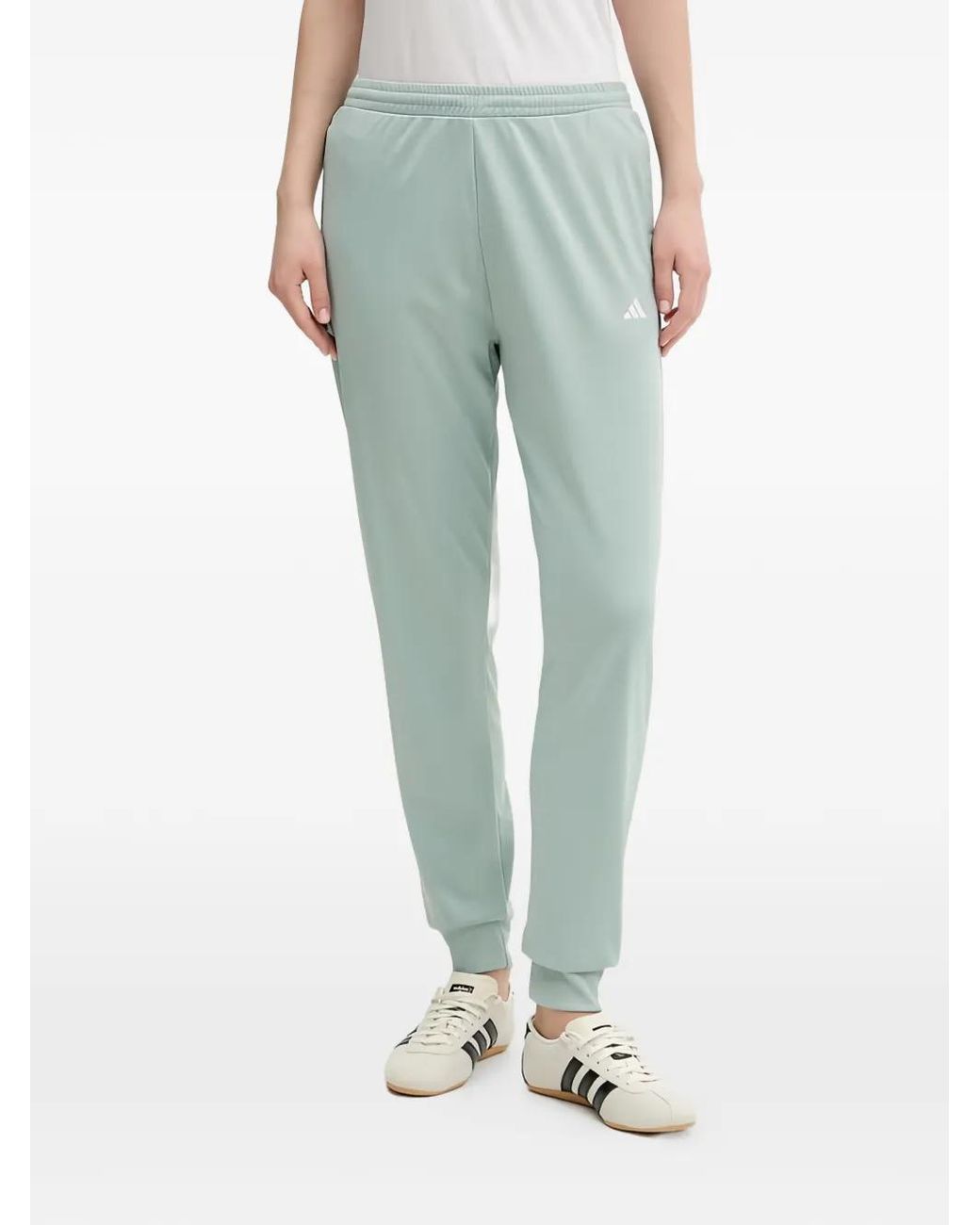 Adidas Green Logo-Detail Tracksuit