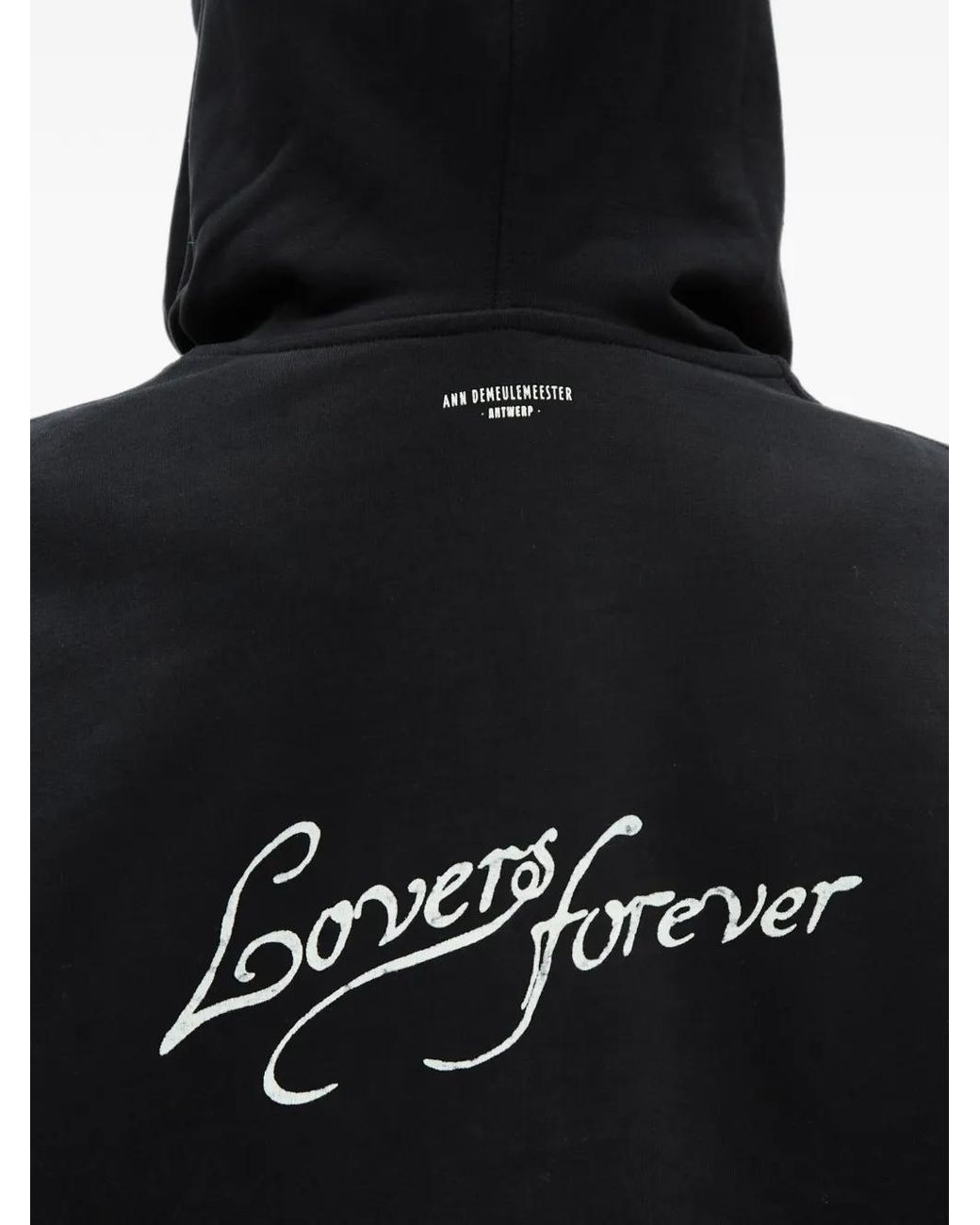 Ann Demeulemeester Black Cara Drawstring Hoodie