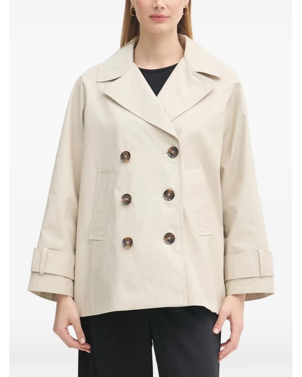 Barbour Natural Maisy Double-Breasted Coat