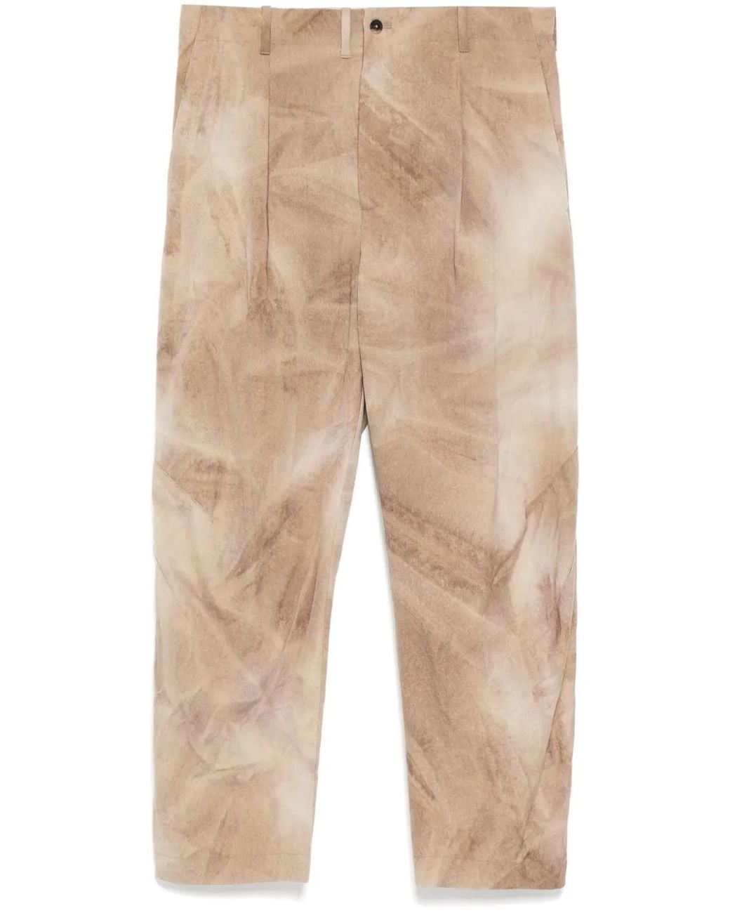Forme D'expression Natural Tie-Dye Pattern Pants