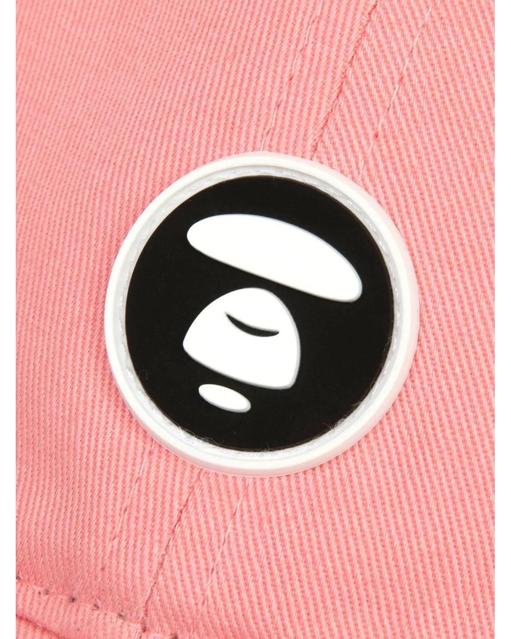 Aape By A Bathing Ape Pink Aapenow Moonface Cotton Cap for men