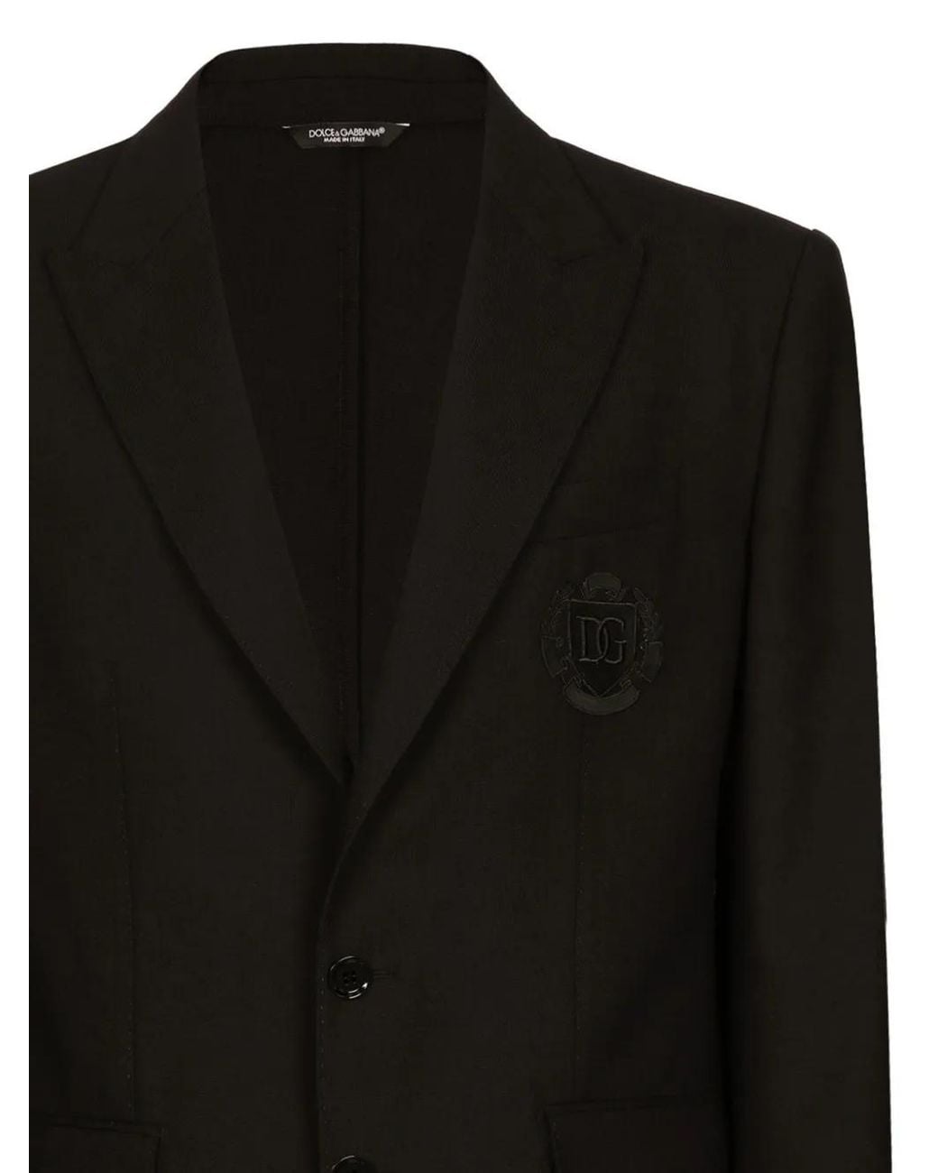 Dolce & Gabbana Black Tailored Jacket for men