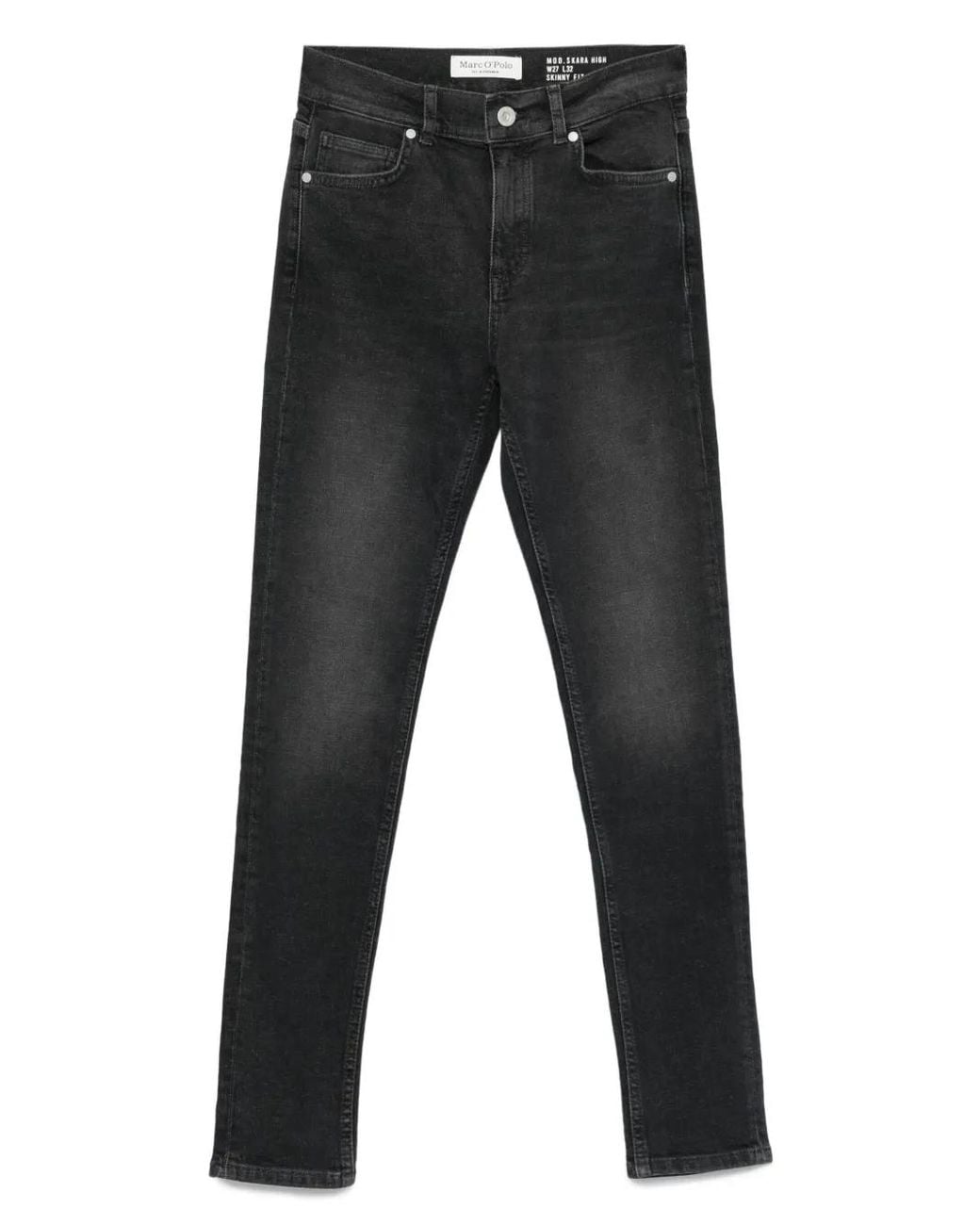 Marc O' Polo Black Stone-Wash Skinny Jeans