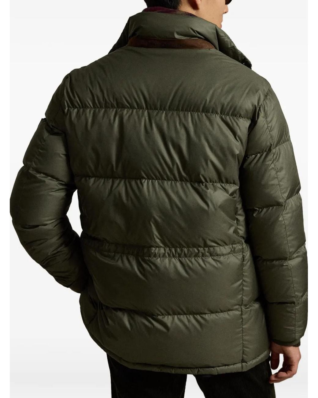 Polo Ralph Lauren Green Quilted Padded Coat for men
