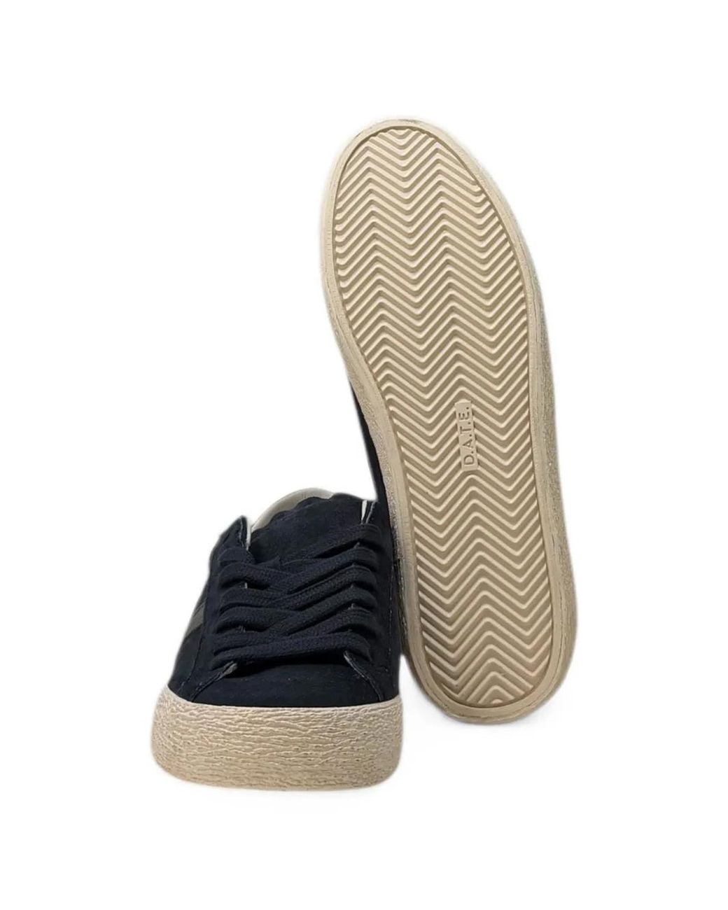 Date Black Hill Low Suede Sneakers for men