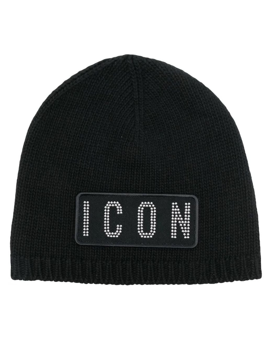 Bonnet À Patch Icon DSquared² pour homme en coloris Black