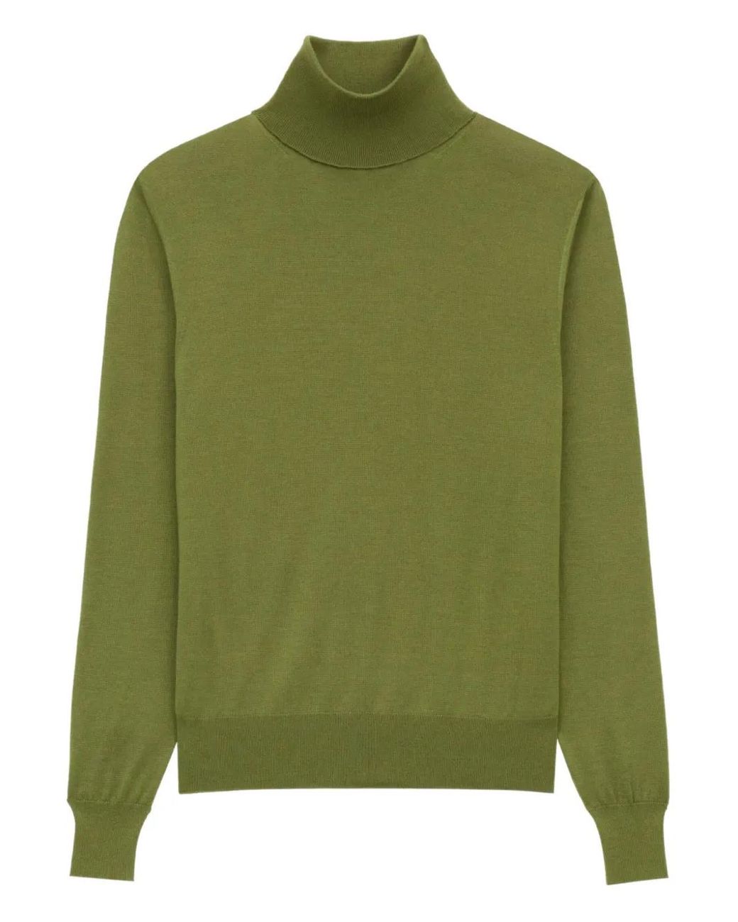 Saint Laurent Green Turtleneck Sweater for men