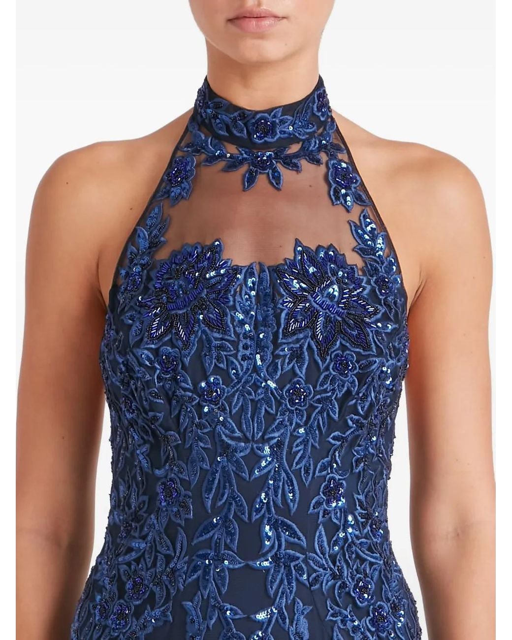 Temperley London Genevieve Gown Dress in Blue | Lyst UK